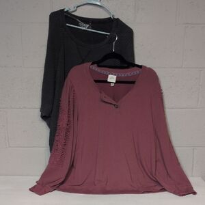 Bundle of Women's Long Sleeve Tops Size 3X, NWT